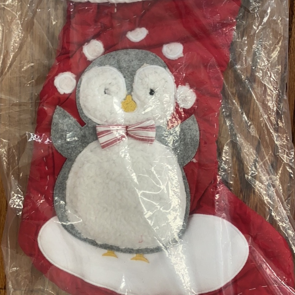Penguin Christmas stocking